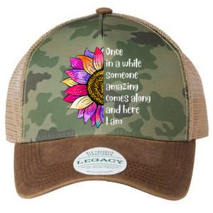 Once In A While Someone Amazing Comes Along Sunflower Legacy Tie Dye Trucker Hat