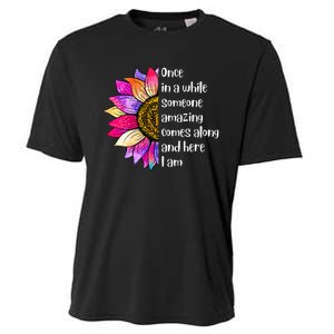 Once In A While Someone Amazing Comes Along Sunflower Cooling Performance Crew T-Shirt