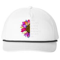 Once In A While Someone Amazing Comes Along Sunflower Snapback Five-Panel Rope Hat