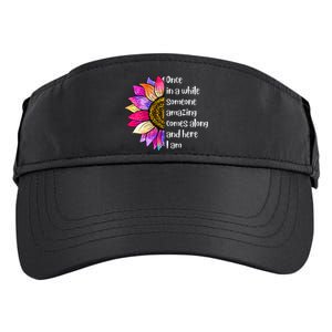 Once In A While Someone Amazing Comes Along Sunflower Adult Drive Performance Visor