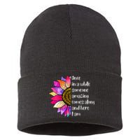 Once In A While Someone Amazing Comes Along Sunflower Sustainable Knit Beanie