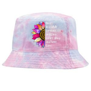 Once In A While Someone Amazing Comes Along Sunflower Tie-Dyed Bucket Hat