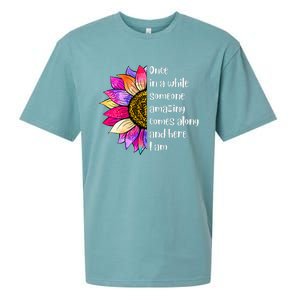 Once In A While Someone Amazing Comes Along Sunflower Sueded Cloud Jersey T-Shirt