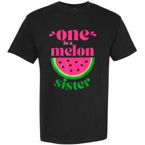 One In A Melon Sister Watermelon Party Family Matching Garment-Dyed Heavyweight T-Shirt