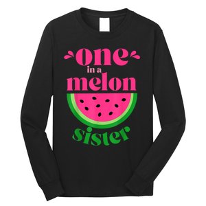 One In A Melon Sister Watermelon Party Family Matching Long Sleeve Shirt