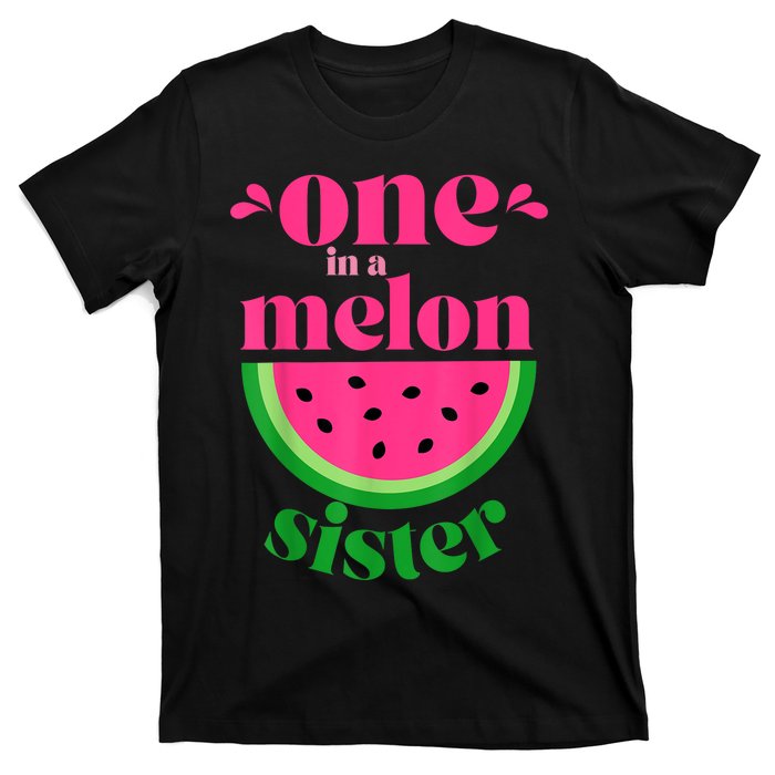 One In A Melon Sister Watermelon Party Family Matching T-Shirt