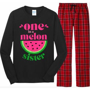 One In A Melon Sister Watermelon Party Family Matching Long Sleeve Pajama Set