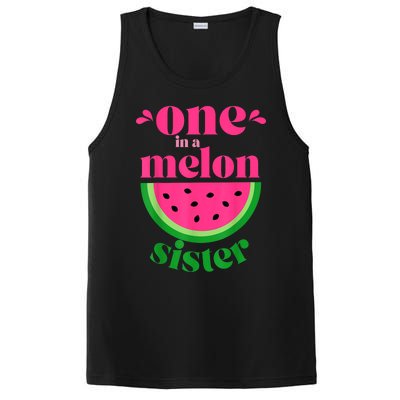 One In A Melon Sister Watermelon Party Family Matching PosiCharge Competitor Tank