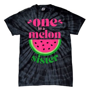 One In A Melon Sister Watermelon Party Family Matching Tie-Dye T-Shirt