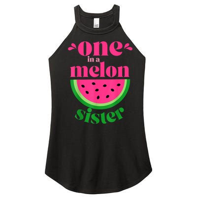 One In A Melon Sister Watermelon Party Family Matching Women’s Perfect Tri Rocker Tank