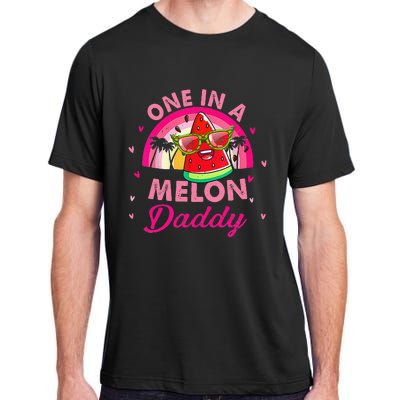 One In A Melon Daddy Rainbow Watermelon Family Matching Adult ChromaSoft Performance T-Shirt