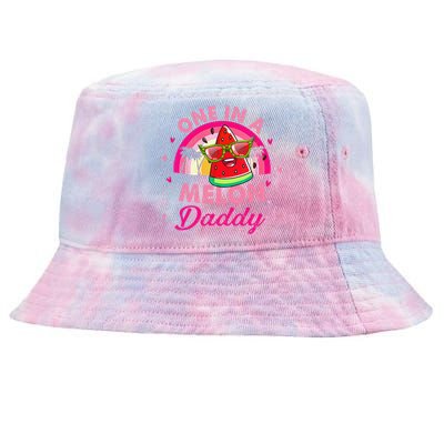 One In A Melon Daddy Rainbow Watermelon Family Matching Tie-Dyed Bucket Hat