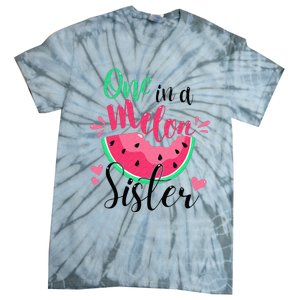 One in a Melon Sister Summer Birthday Party Matching Family Tie-Dye T-Shirt