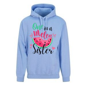 One in a Melon Sister Summer Birthday Party Matching Family Unisex Surf Hoodie