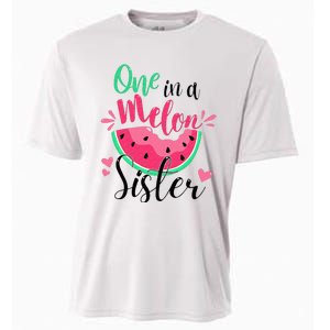 One in a Melon Sister Summer Birthday Party Matching Family Cooling Performance Crew T-Shirt