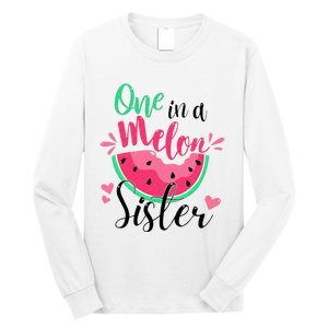 One in a Melon Sister Summer Birthday Party Matching Family Long Sleeve Shirt