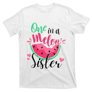 One in a Melon Sister Summer Birthday Party Matching Family T-Shirt