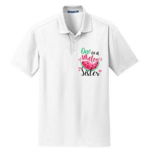 One in a Melon Sister Summer Birthday Party Matching Family Dry Zone Grid Polo