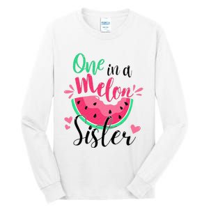 One in a Melon Sister Summer Birthday Party Matching Family Tall Long Sleeve T-Shirt