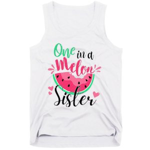 One in a Melon Sister Summer Birthday Party Matching Family Tank Top