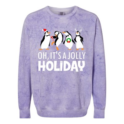 Oh, It's A Jolly Holiday Classic Colorblast Crewneck Sweatshirt