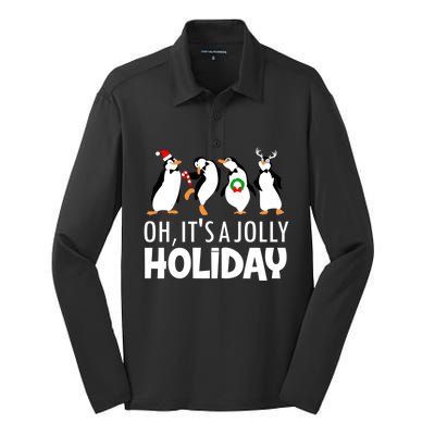 Oh, It's A Jolly Holiday Classic Silk Touch Performance Long Sleeve Polo