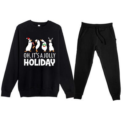 Oh, It's A Jolly Holiday Classic Premium Crewneck Sweatsuit Set