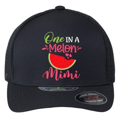 One In A Melon Mimi Watermelon Family Birthday Party Flexfit Unipanel Trucker Cap