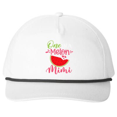 One In A Melon Mimi Watermelon Family Birthday Party Snapback Five-Panel Rope Hat