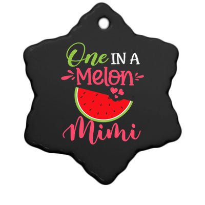 One In A Melon Mimi Watermelon Family Birthday Party Ceramic Star Ornament