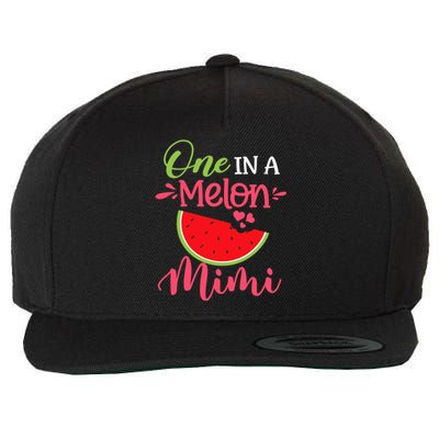 One In A Melon Mimi Watermelon Family Birthday Party Wool Snapback Cap