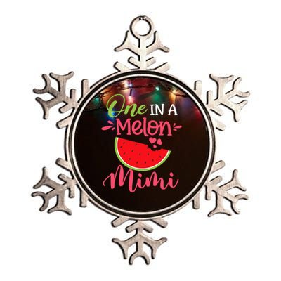 One In A Melon Mimi Watermelon Family Birthday Party Metallic Star Ornament