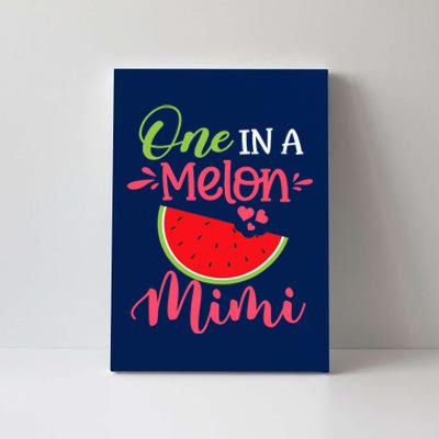 One In A Melon Mimi Watermelon Family Birthday Party Canvas