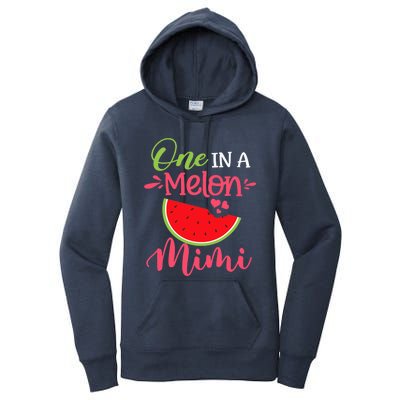 One In A Melon Mimi Watermelon Family Birthday Party Women's Pullover Hoodie