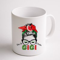 One In A Melon Gigi Messy Bun Watermelon Summer Vibes Coffee Mug