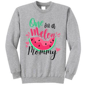 One in a Melon Mommy Summer Birthday Party Matching Family Tall Sweatshirt