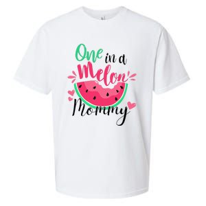 One in a Melon Mommy Summer Birthday Party Matching Family Sueded Cloud Jersey T-Shirt