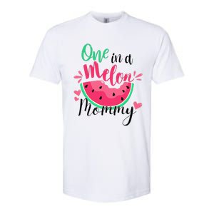 One in a Melon Mommy Summer Birthday Party Matching Family Softstyle CVC T-Shirt