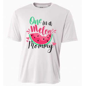 One in a Melon Mommy Summer Birthday Party Matching Family Cooling Performance Crew T-Shirt