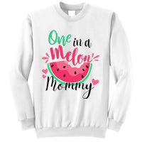 One in a Melon Mommy Summer Birthday Party Matching Family Sweatshirt