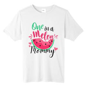 One in a Melon Mommy Summer Birthday Party Matching Family Tall Fusion ChromaSoft Performance T-Shirt