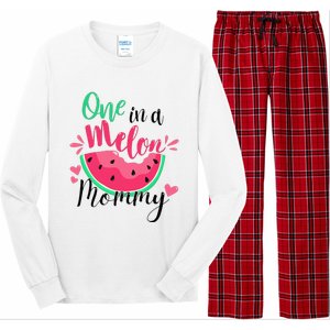 One in a Melon Mommy Summer Birthday Party Matching Family Long Sleeve Pajama Set