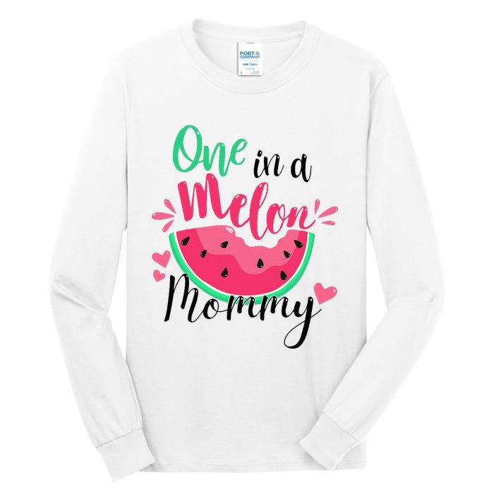 One in a Melon Mommy Summer Birthday Party Matching Family Tall Long Sleeve T-Shirt