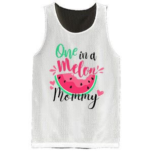 One in a Melon Mommy Summer Birthday Party Matching Family Mesh Reversible Basketball Jersey Tank