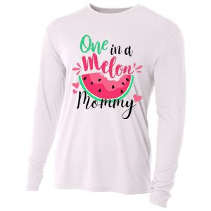 One in a Melon Mommy Summer Birthday Party Matching Family Cooling Performance Long Sleeve Crew