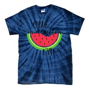 One In A Melon Dad Matching Birthday Gift Sets Parents Tie-Dye T-Shirt