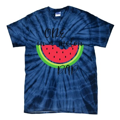 One In A Melon Dad Matching Birthday Gift Sets Parents Tie-Dye T-Shirt