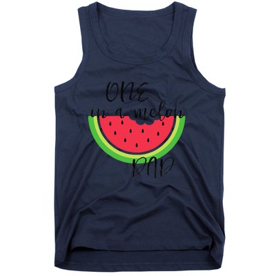 One In A Melon Dad Matching Birthday Gift Sets Parents Tank Top