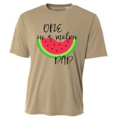 One In A Melon Dad Matching Birthday Gift Sets Parents Cooling Performance Crew T-Shirt