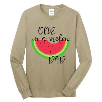 One In A Melon Dad Matching Birthday Gift Sets Parents Tall Long Sleeve T-Shirt